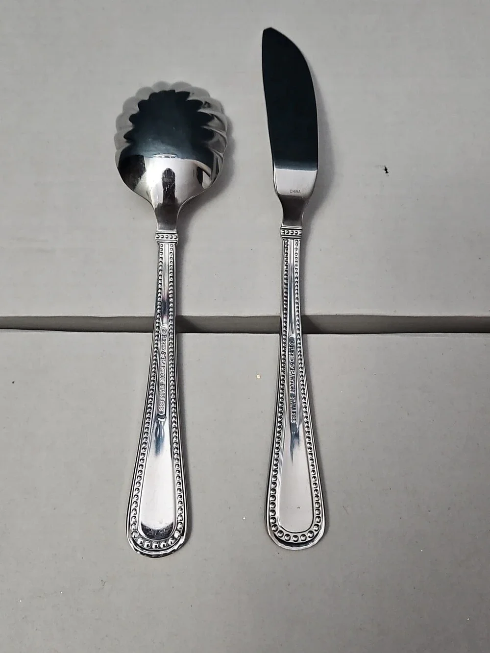 Reed & Barton KENDALL 5-Piece Serving Set | Hostess Host Set | 18/10 Stainless